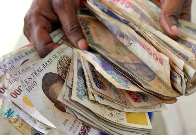 500 and 1000 naira notes