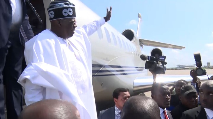 Photos: Tinubu lands in Rivers for Two-Day Official Visit