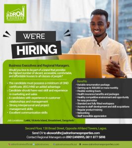 Career: How to Apply For Adron Homes and Properties Jobs