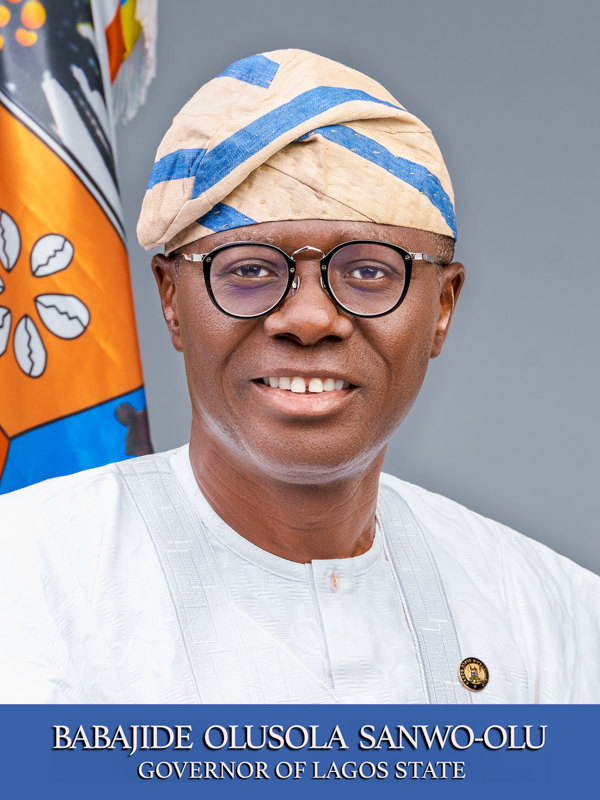 OFFICIAL PORTRAIT OF GOVERNOR BABAJIDE SANWO OLU FOR SECOND TERM IN OFFICE