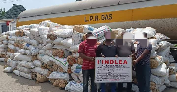 Abuja NDLEA Intercepts 4,752kg Cannabis Concealed In Gas Tanker