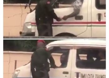 Owerri Policeman Caught on Camera Extorting Money from Motorists Recommended for Rank Demotion - Imo Police Command