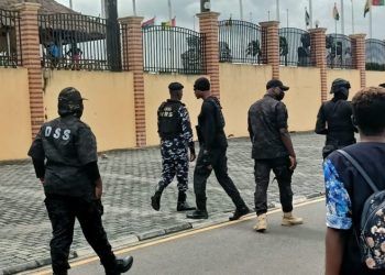 DSS Storms N’Assembly, Manhandles Two Workers Over I.D Cards Request