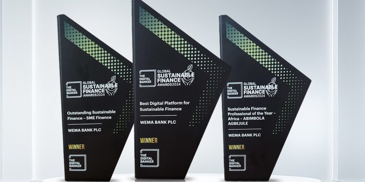 Wema Bank Wins Multiple Awards at the Global Sustainable Finance Awards 2024 for Outstanding SME Finance, Best Digital Platform, and Sustainable Finance Professional of the Year