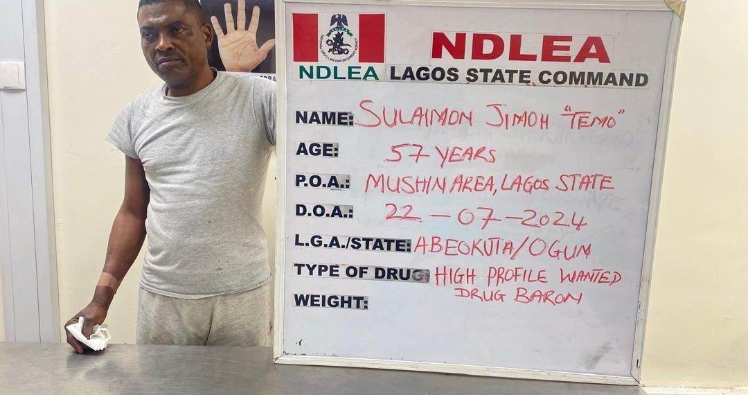 NDLEA Arrests Wanted Lagos Drug Baron, Temo