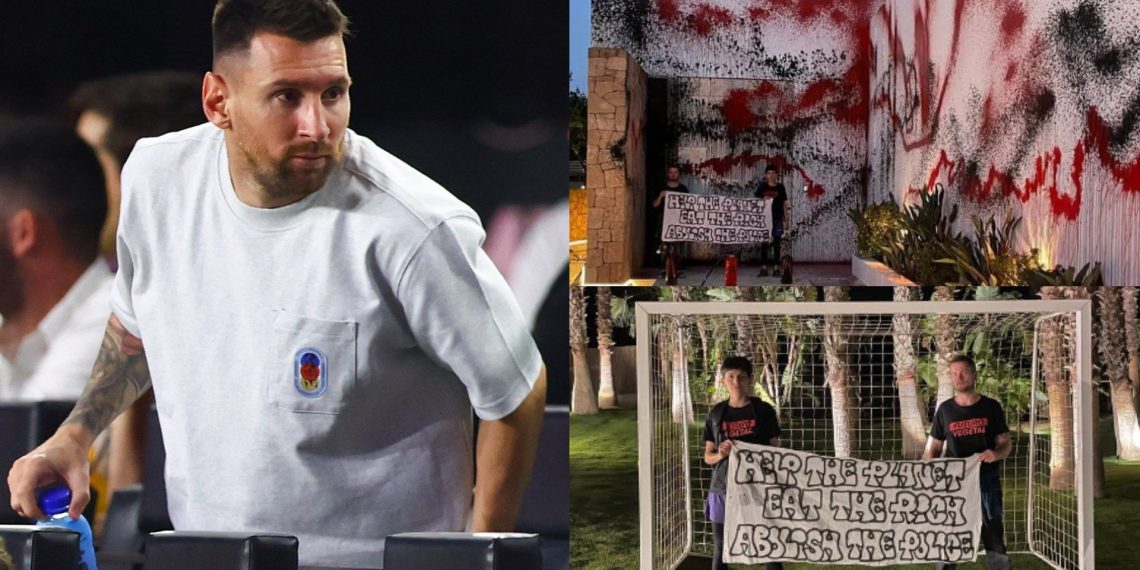 Climate Activists Vandalize Messi’s Mansion