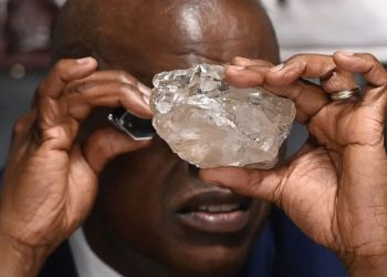 Botswana's President Displays Biggest Diamond in Over a Century Found in His Country
