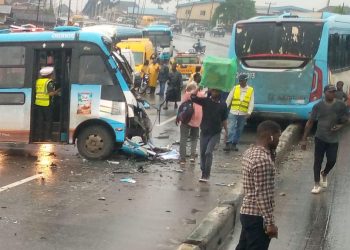 Multiple Injuries Reported in Lagos BRT Accident as Bus Overturns