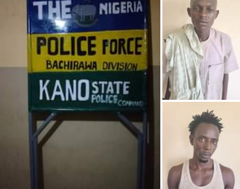Two Suspects Nabbed for Stealing Police Station Signpost in Kano