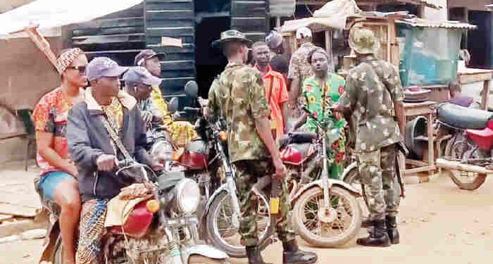 Soldiers Caught on Camera Extorting Lagos Motorcyclists