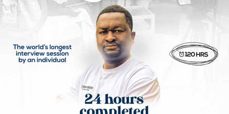 UK-Based Nigerian Filmmaker Kabiru Balogun Attempts Guinness World Record for Longest Interview Marathon