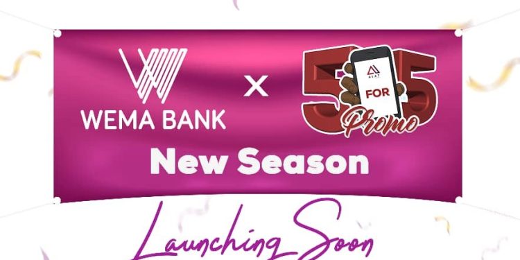 Wema Bank Announces October Kickoff for the 4th Edition of Its 5 for 5 Reward Promo