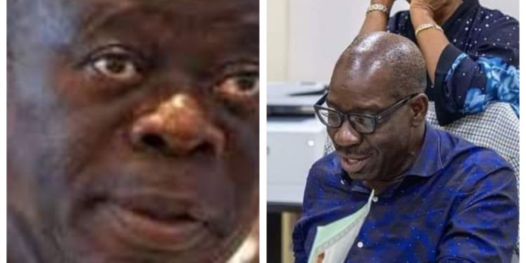 They are childless and not even ready to adopt - Oshiomhole Slams Obaseki, Wife 