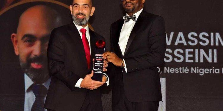 Nestlé Nigeria's CEO, Wassim Elhusseini, Honored at BusinessDay Top 25 CEO Awards