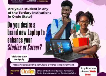 LEAD Awards 2024: Laurel Leaf Communication partner Ondo State Government, set to empower Student Entrepreneurs with brand new Laptops