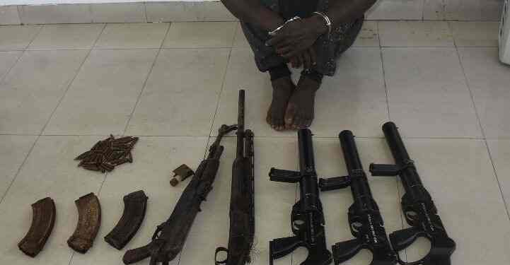 Navy Arrest Suspect with AK-47, 36 Rounds of Ammunition, Grenade Launchers in Rivers