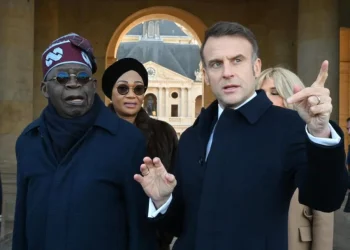 E sweet me well well, Macron, Tinubu exchange pleasantries in Pidgin