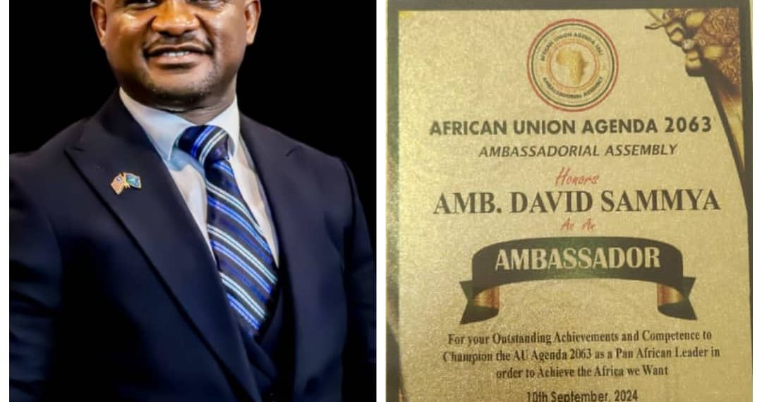 African Union Honours Amb. Sammy David with Prestigious Award, Appointment