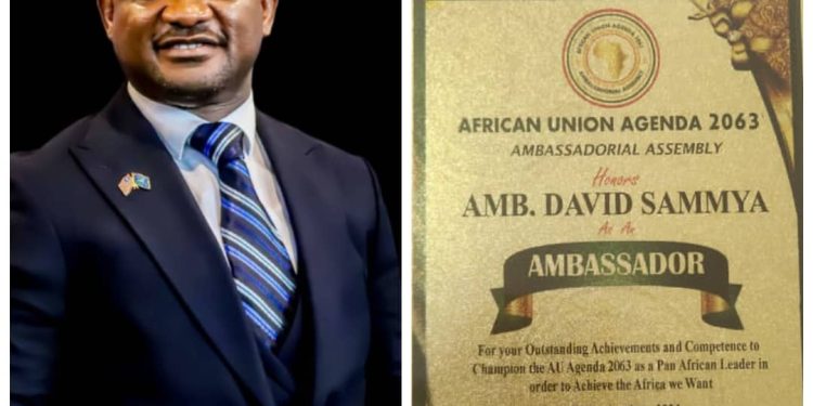 African Union Honours Amb. Sammy David with Prestigious Award, Appointment