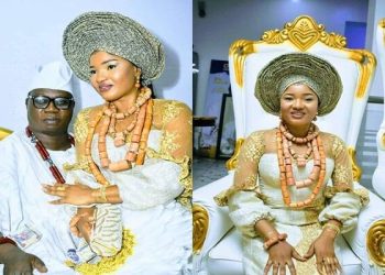 "Our Love Story Began at Lagos Airport" - Ayinba Joy Adams, Aare Gani Adams' New Wife Reveals
