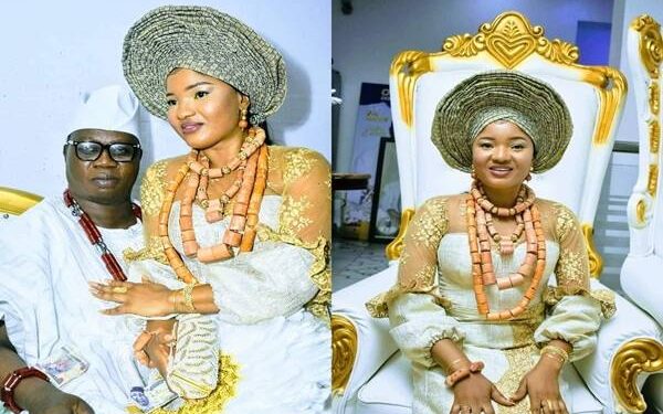 "Our Love Story Began at Lagos Airport" - Ayinba Joy Adams, Aare Gani Adams' New Wife Reveals