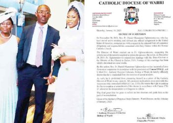 Suspended Delta Catholic Priest Took the Best Decision by Dumping Priesthood for Marriage – Sister