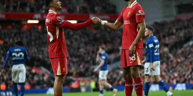EPL: Gakpo Stars as Liverpool Defeat Ipswich 4-1, Arsenal Triumph Over Wolves
