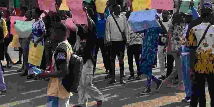 PHOTO: Students Protest Over Increased Kidnapping in Ondo