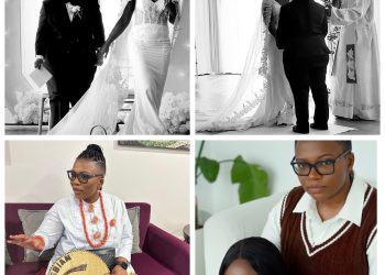 PHOTO: Cameroonian LGBTQ Activist Bandy Kiki Marries Her Nigerian Girlfriend