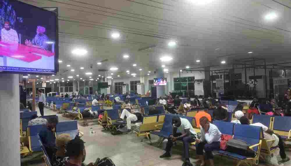 PICTORIAL: Passengers stranded in Abuja as Air Peace Cancels Multiple Flights