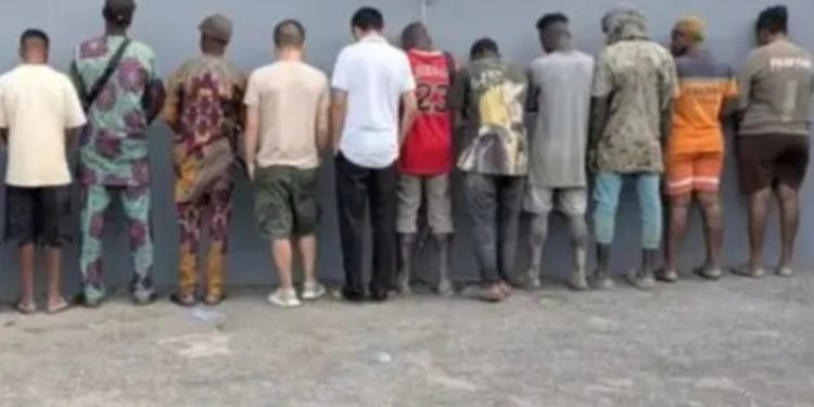 OGUN ILLEGAL MINING: EFCC Arrests six Nigerians, Two Chinese Nationals