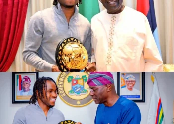 2024 CAF Player of the Year Ademola Lookman Visits Tinubu, Presents Award