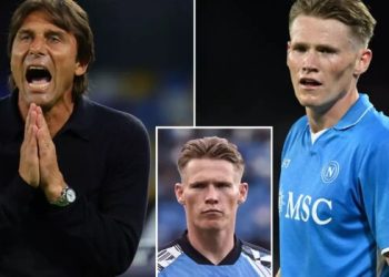 Scott McTominay and Antonio Conte