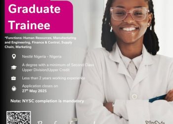 Nestlé Nigeria Opens Applications for 2025 Graduate Trainee Programme, Deadline Set for May 27