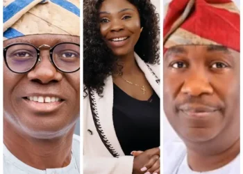 Dr. Funmilola Tella. Governor Sanwo-Olu and Babafemi Hamzat