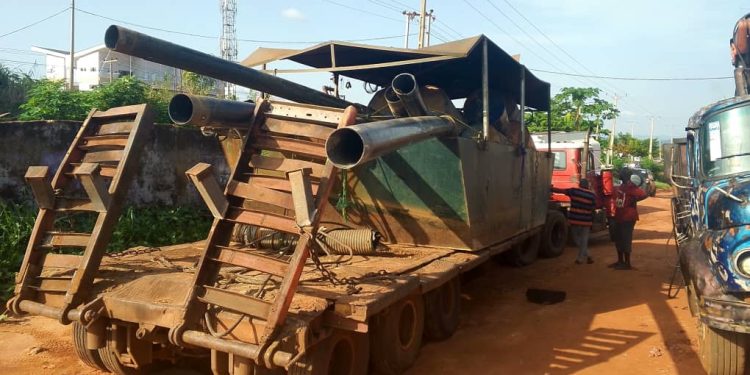 ILLEGAL MINING RAID: NSCDC Confiscates Dredging Machines in Anambra