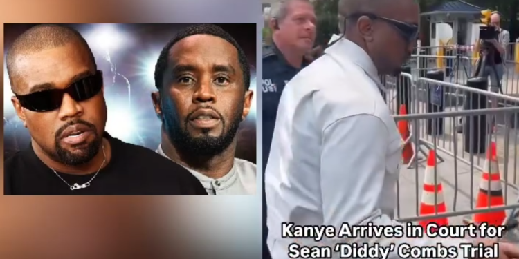 Rapper Kanye West Attends Diddy's Trial