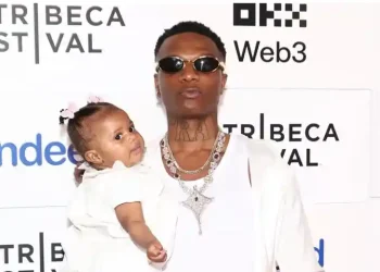 Wizkid and his daughter, Morayo