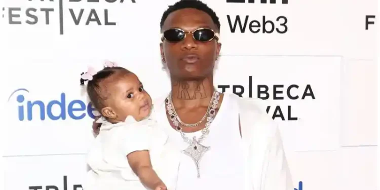 Wizkid and his daughter, Morayo