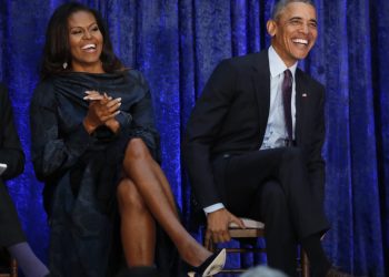 Barack Obama and Mitchelle Obama