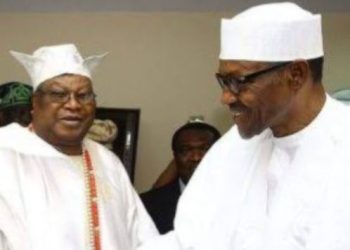 Buhari And Oba Sikiru Adetona