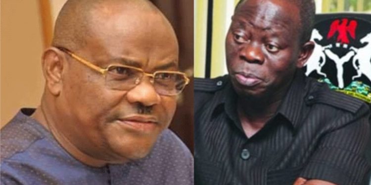 Nyesom Wike and Adams Oshiomhole