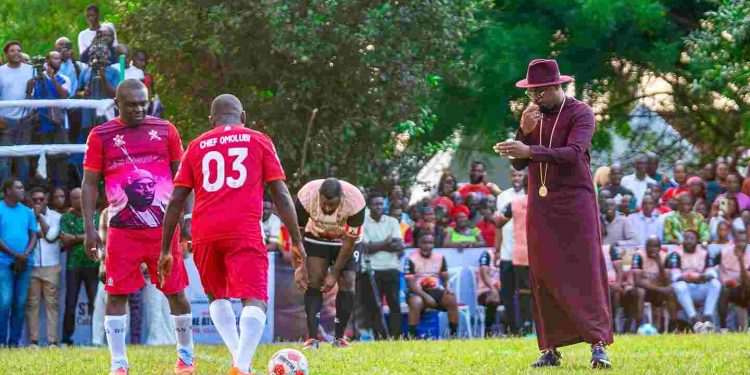 Olu of Warri's Fourth Corronation Anniversary: Super Eagles Legends, Chiefs Shine in Celebratory Football Match