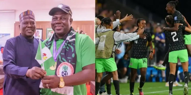 Justin Madugu and Governor Ahmadu Fintiri