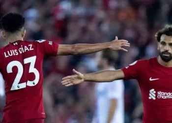 Luis Diaz and Mohammed Salah