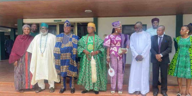 Owa Ajero of Ijero Kingdom, Oba Adewole, Pays Courtesy Visit to Nigerian High Commission in Ghana