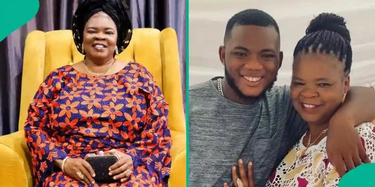 Peju Ogunmola and her son