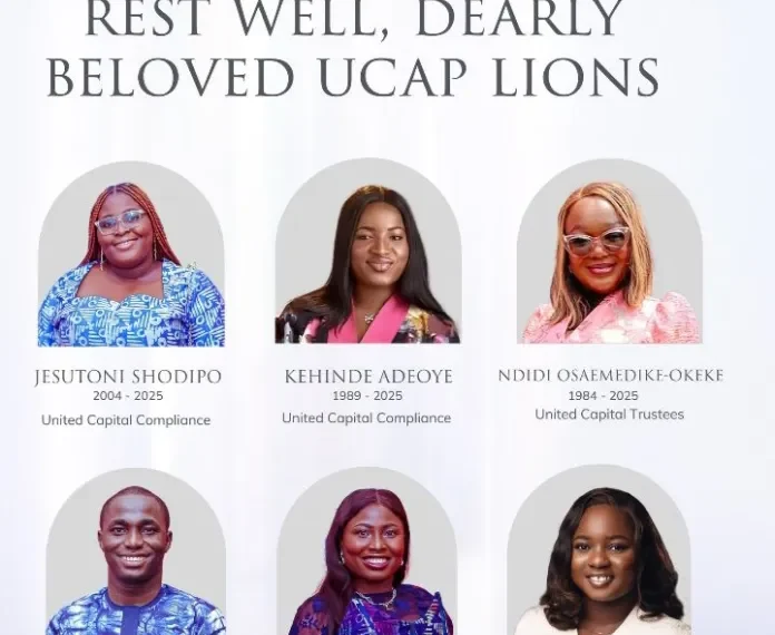 United Capital Mourns Six Staff Lost in Afriland Tower Fire