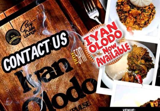 City Pulse Lounge Revives Authentic Yoruba Dining with Traditional Iyan Olodo in Ikeja