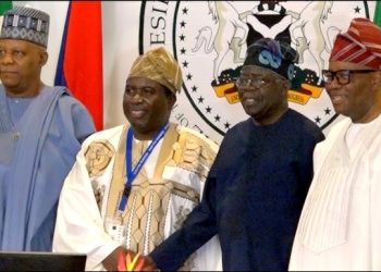 Bola Tinubu and Prof. Joash Amupitan